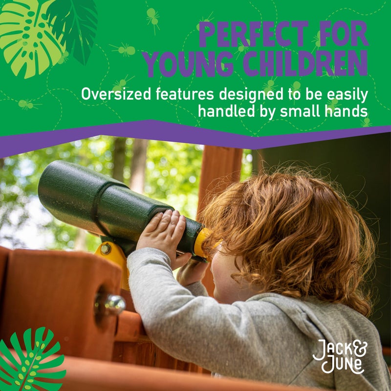Jack and June Green and Yellow Rotating Playset Binoculars Compatible with Most Playsets - Image 3